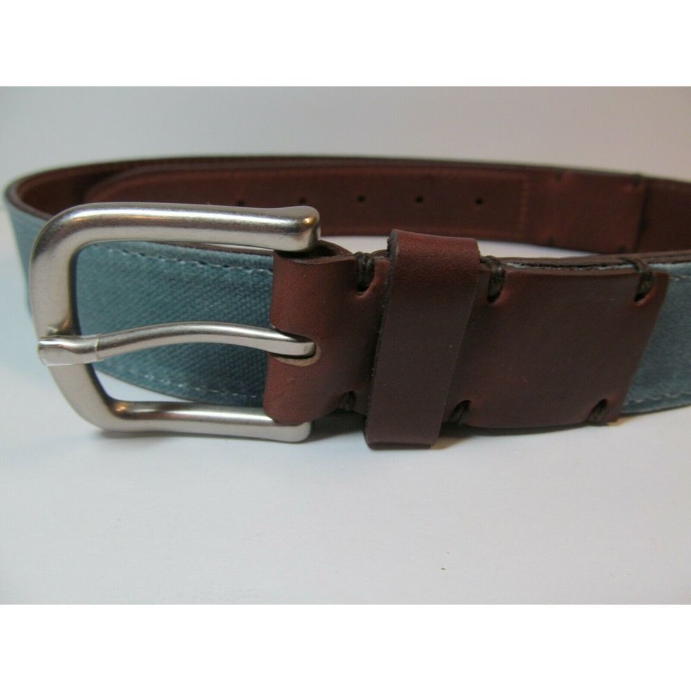 Leather Blue Canvas Twill 38'' Cotton Sailing USA